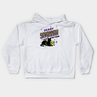 Scary Savannah Black Cat! Kids Hoodie